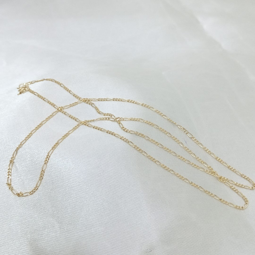CADENAS TEJIDO 3X1 ORO 14K 55 CM 2.7 GR (NUEVO)
