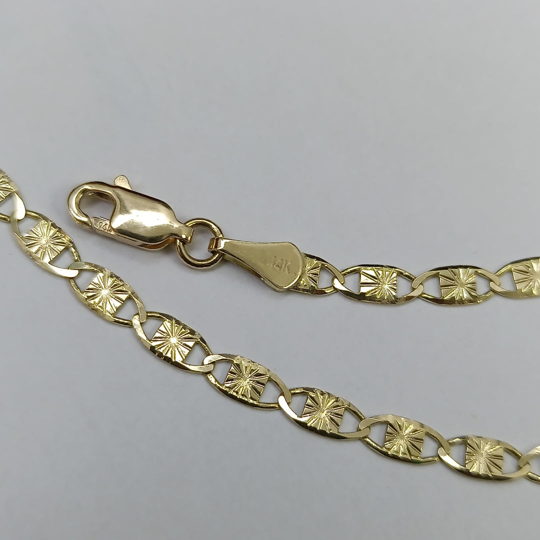 PULSERAS GUCHI ORO 14K 18 CM 2.8 GR (NUEVO)