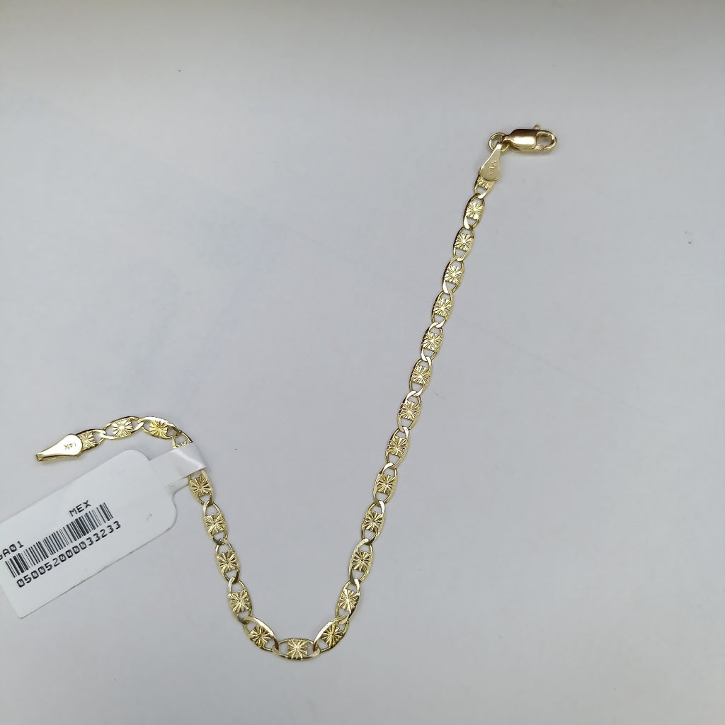 PULSERAS GUCHI ORO 14K 18 CM 2.9 GR (NUEVO)