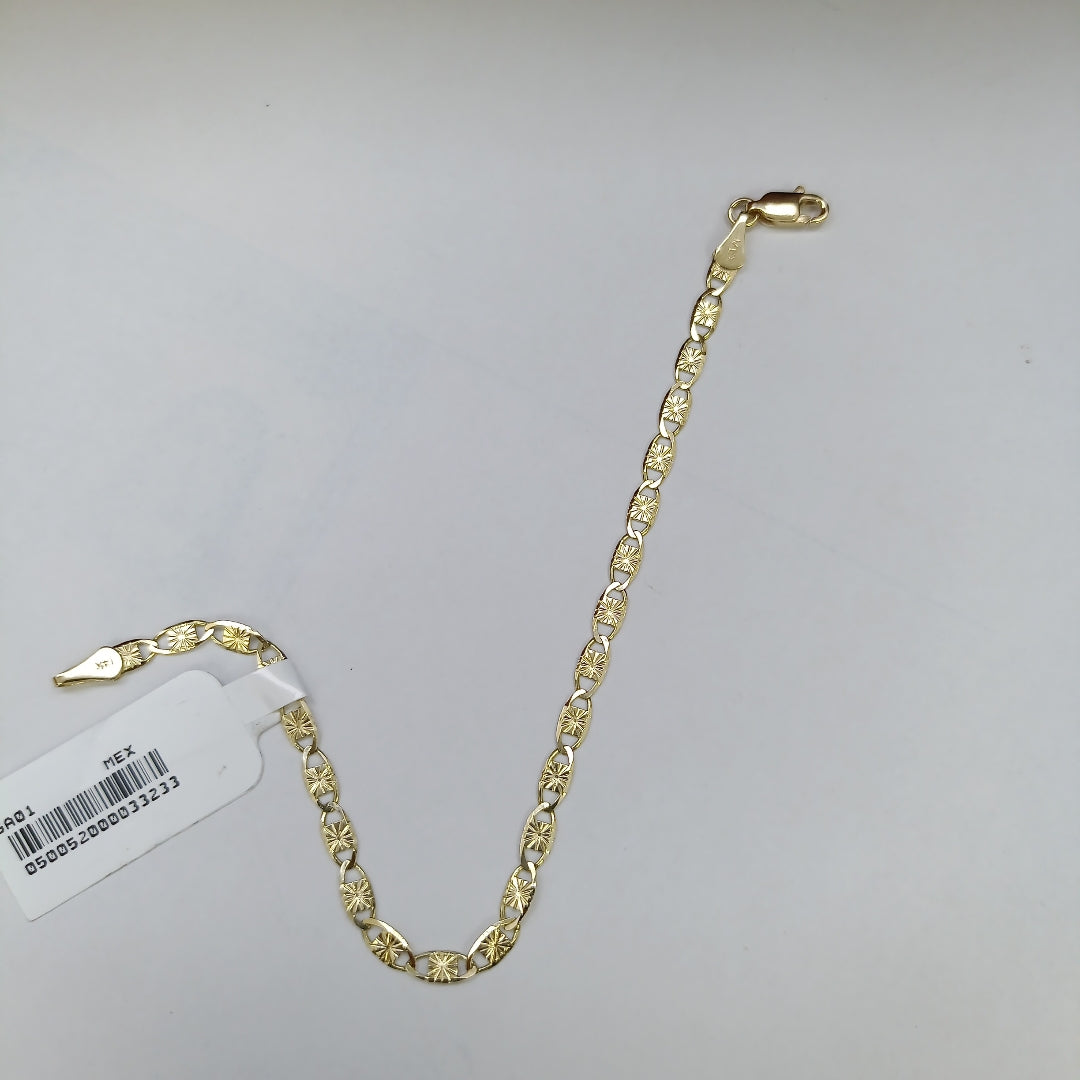 PULSERAS GUCHI ORO 14K 18 CM 2.9 GR (NUEVO)