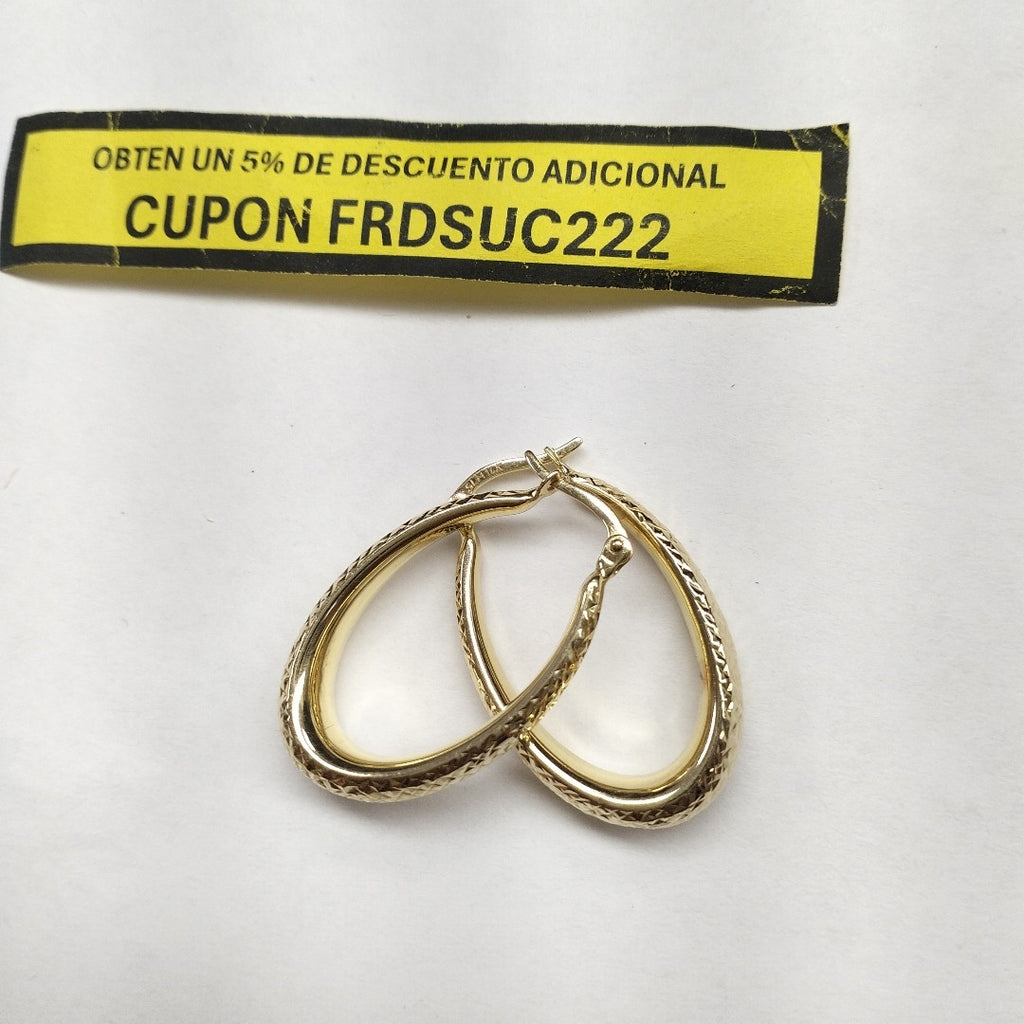 ARRACADAS PAR ORO 14 K 2,90 GRMS (SEMINUEVO)