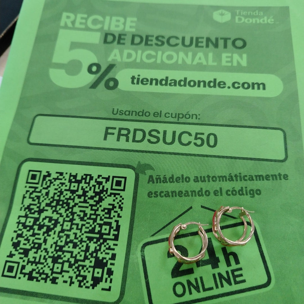 ARETES PAR ORO 10 K 4.1 GRMS (SEMINUEVO)