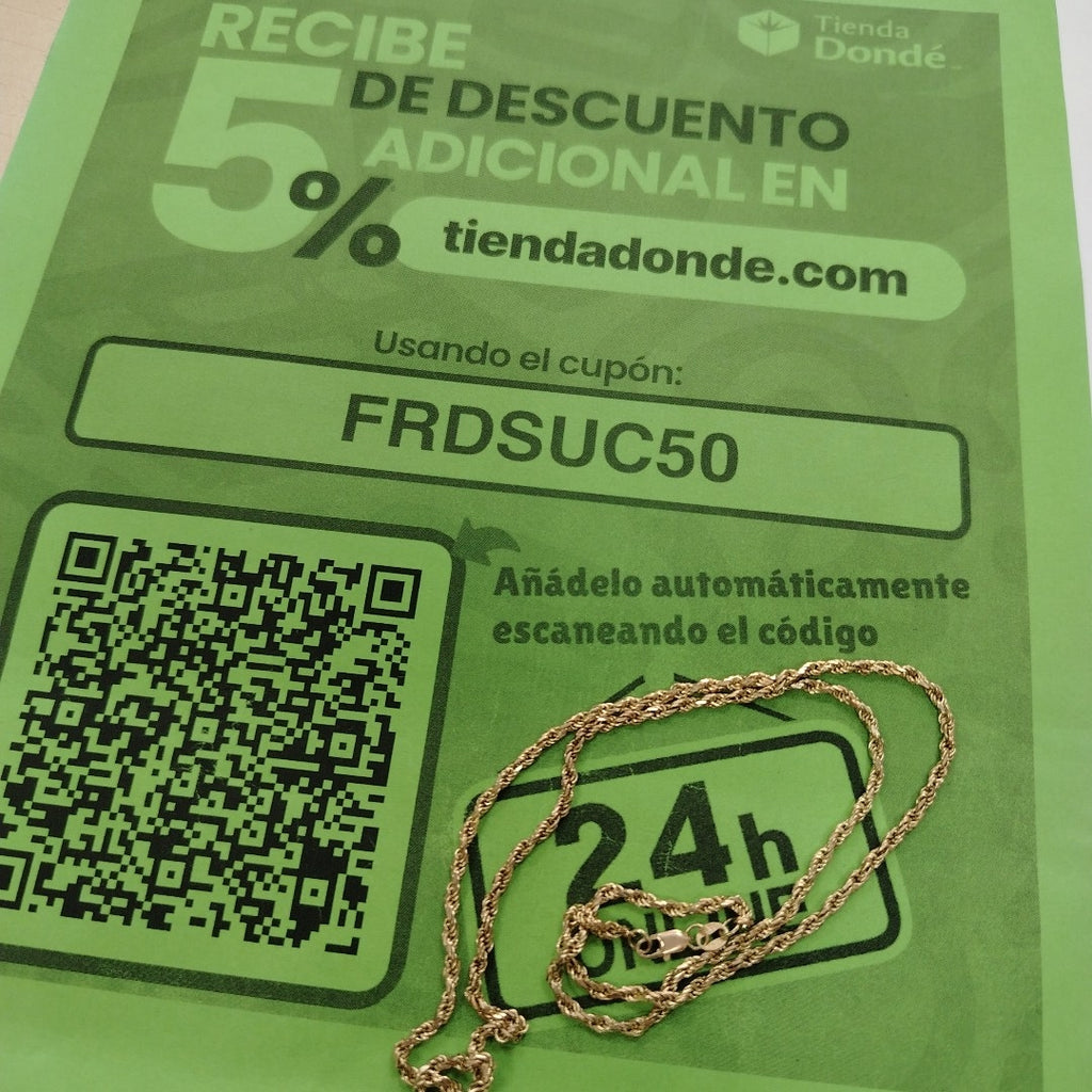 CADENA ORO 10 K 9.8 GRMS (SEMINUEVO)