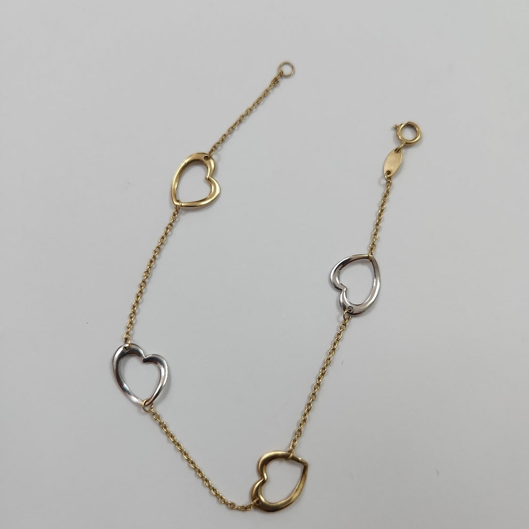 PULSERA ORO, ORO PLATINO 14 K 1.7 GRMS (SEMINUEVO)