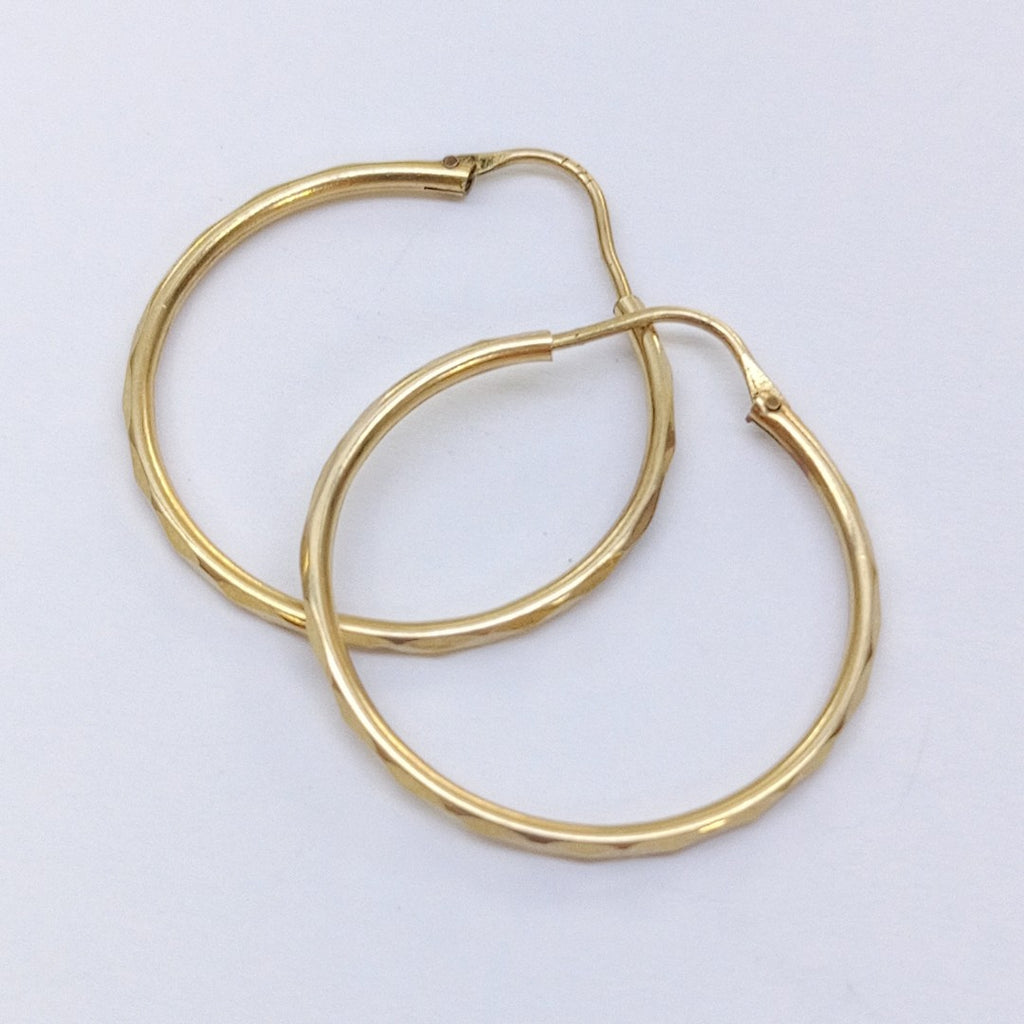 ARRACADAS PAR ORO 14 K 1.5 GRMS (SEMINUEVO)