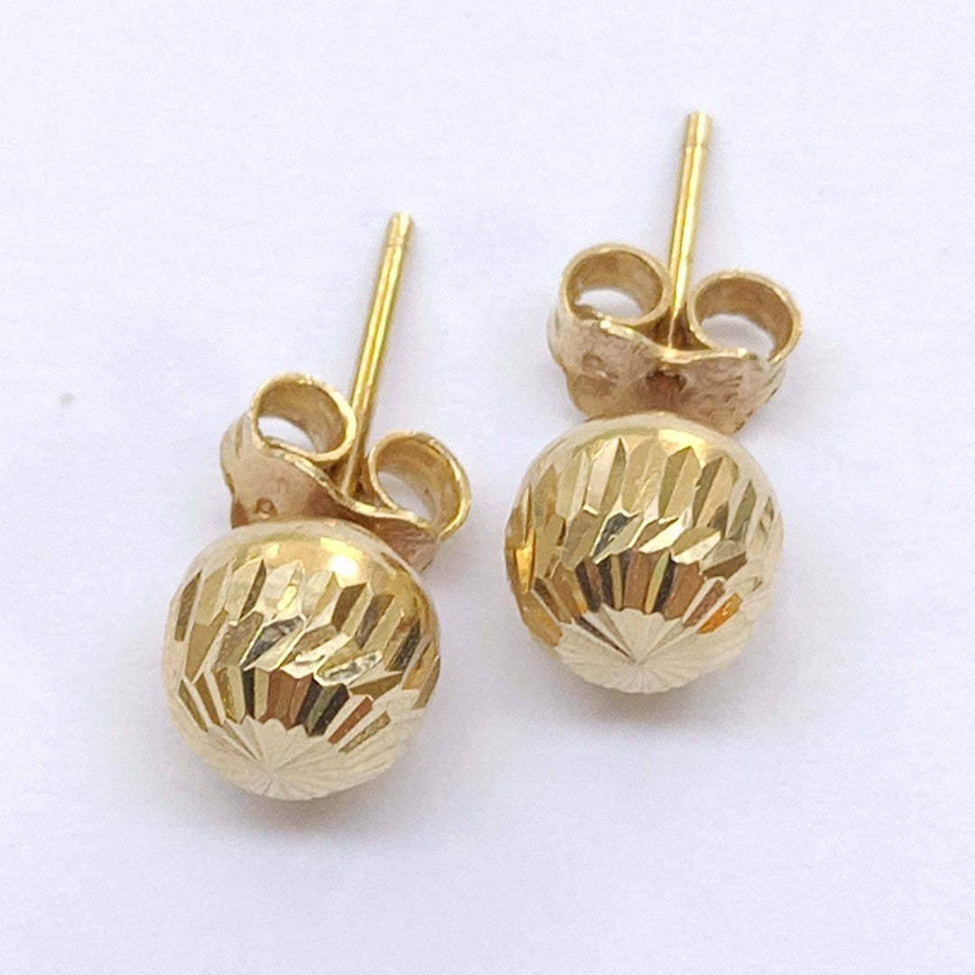 BROQUELES PAR ORO 14 K 1,30 GRMS (SEMINUEVO)