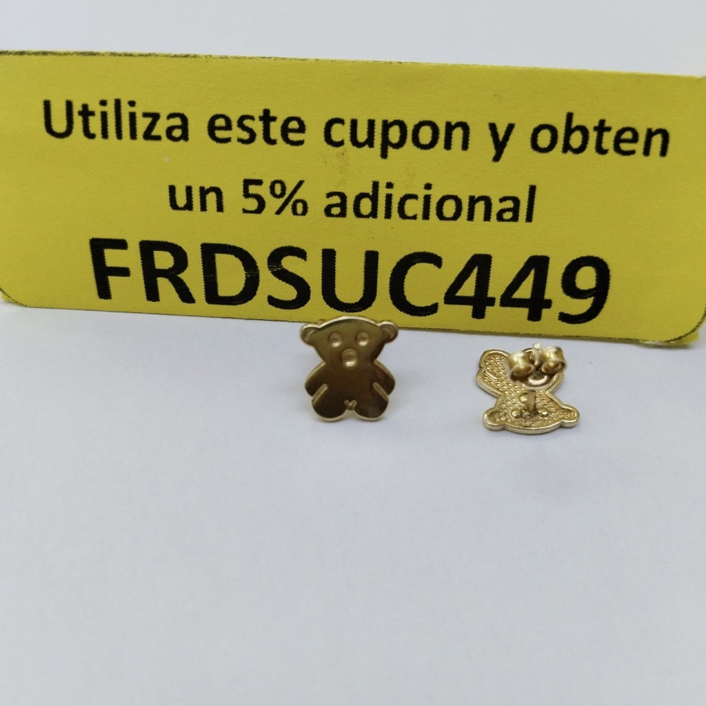 BROQUELES PAR ORO 14 K 1,50 GRMS (SEMINUEVO)