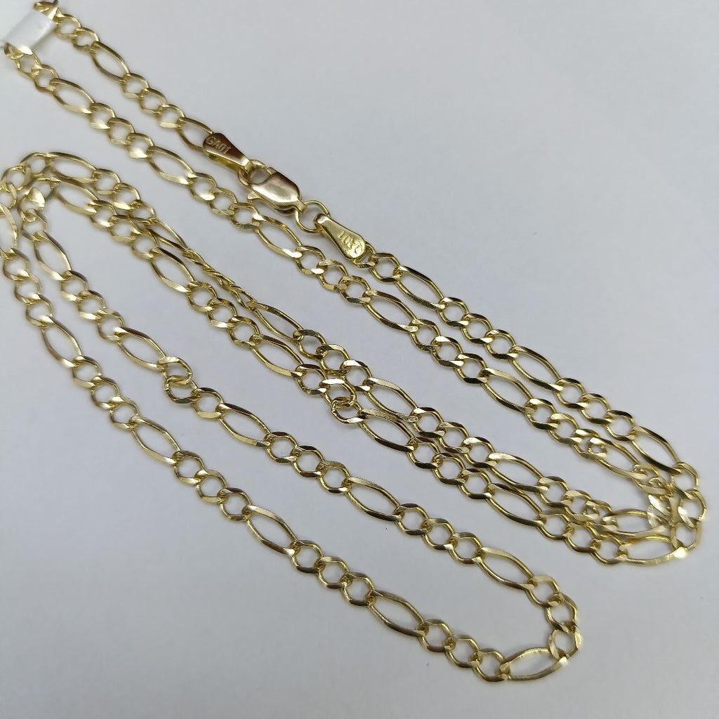 CADENAS TEJIDO 3X1 ORO 10K 50 CM 4.1 GR (NUEVO)