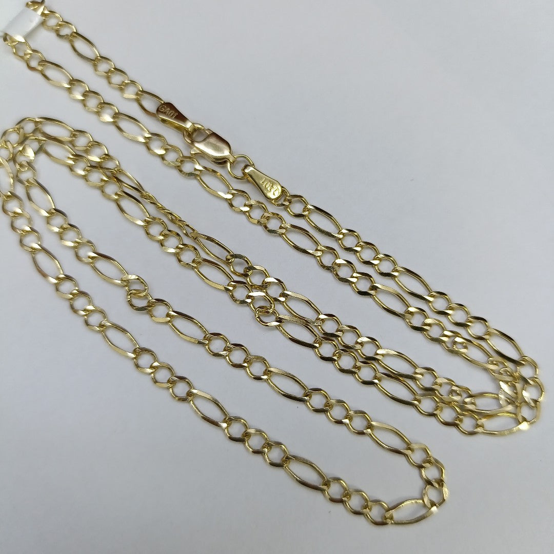 CADENAS TEJIDO 3X1 ORO 10K 50 CM 4.1 GR (NUEVO)