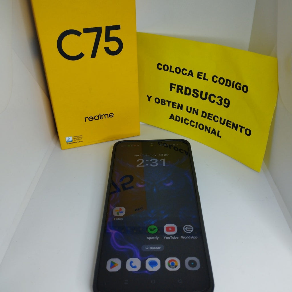 CELULAR REALME C75 RMX3941 (2025) 256 GB 8 GB RAM (SEMINUEVO)