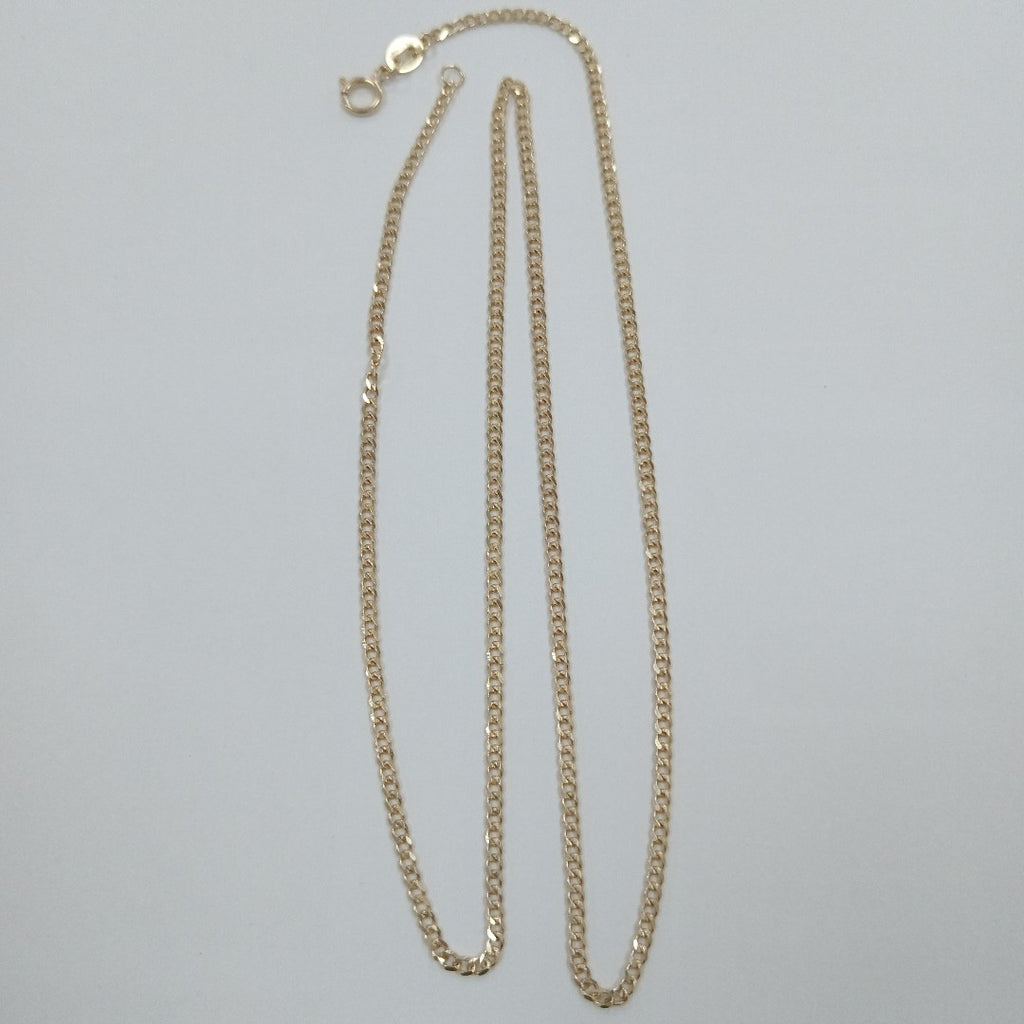 CADENAS TEJIDO BARBADA ORO 10K 50 CM 3.5 GR (NUEVO)