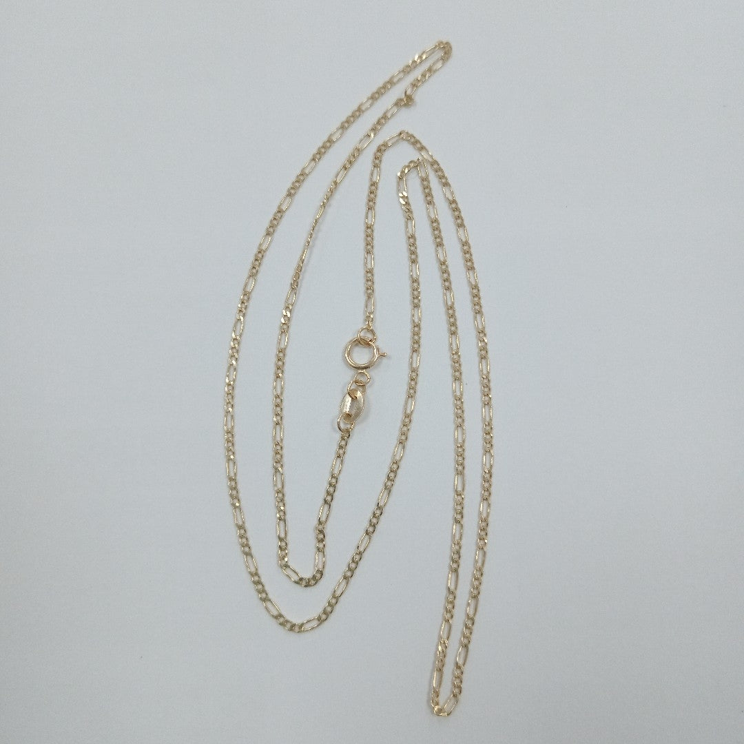 CADENAS TEJIDO 3X1 ORO 14K 55 CM 2.4 GR (NUEVO)
