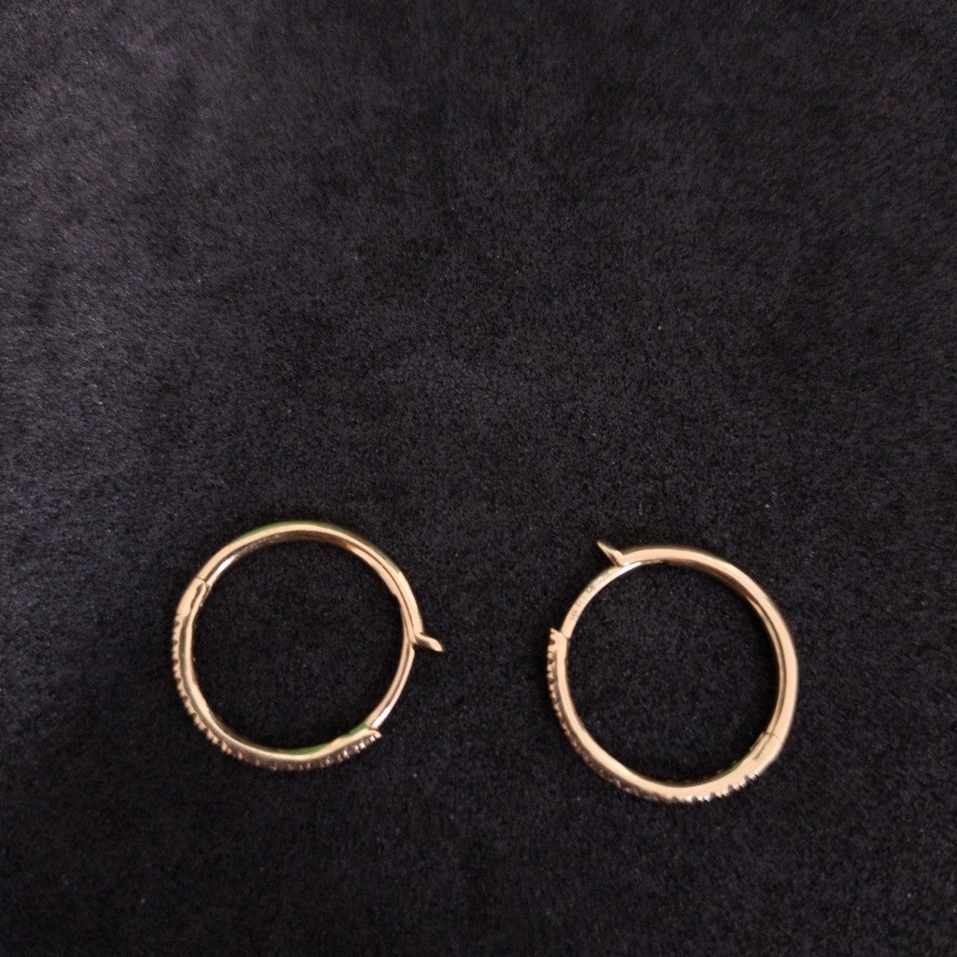 ARRACADAS PAR ORO 14 K 1.8 GRMS (SEMINUEVO)
