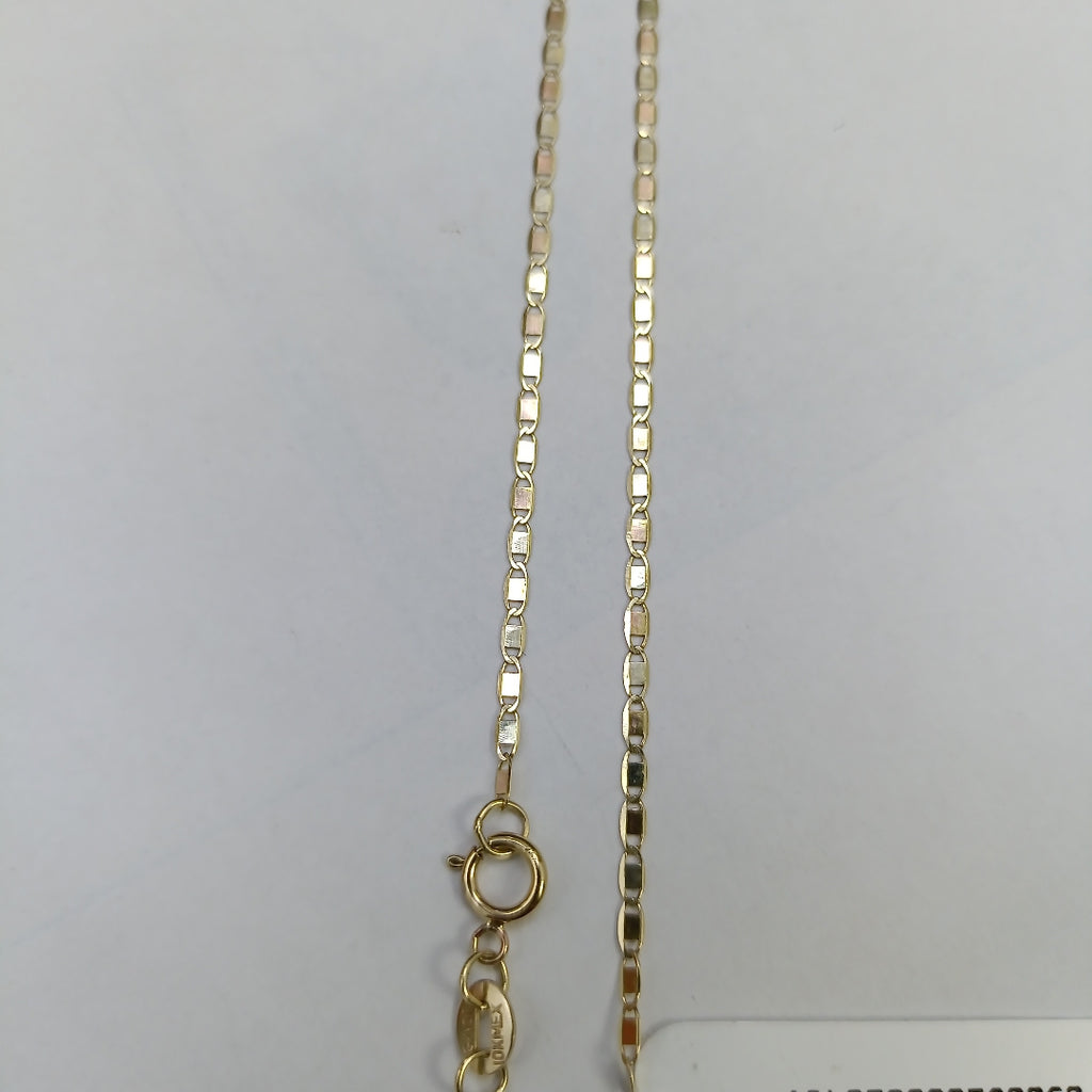 CADENAS TEJIDO ESPEJO ORO 10K 50 CM 1.6 GR (NUEVO)
