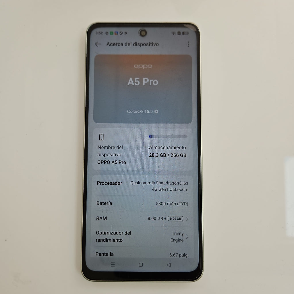 CELULAR OPPO A5 PRO CPH2711 (2025) 256 GB 8 GB RAM (SEMINUEVO)