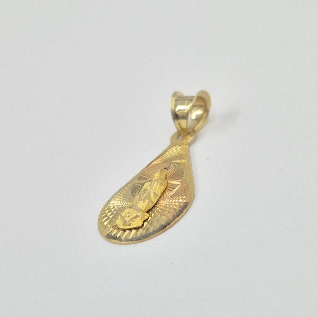 MEDALLA RELIGIOSA ORO COMBINADO 10 K 0,80 GRMS (SEMINUEVO)
