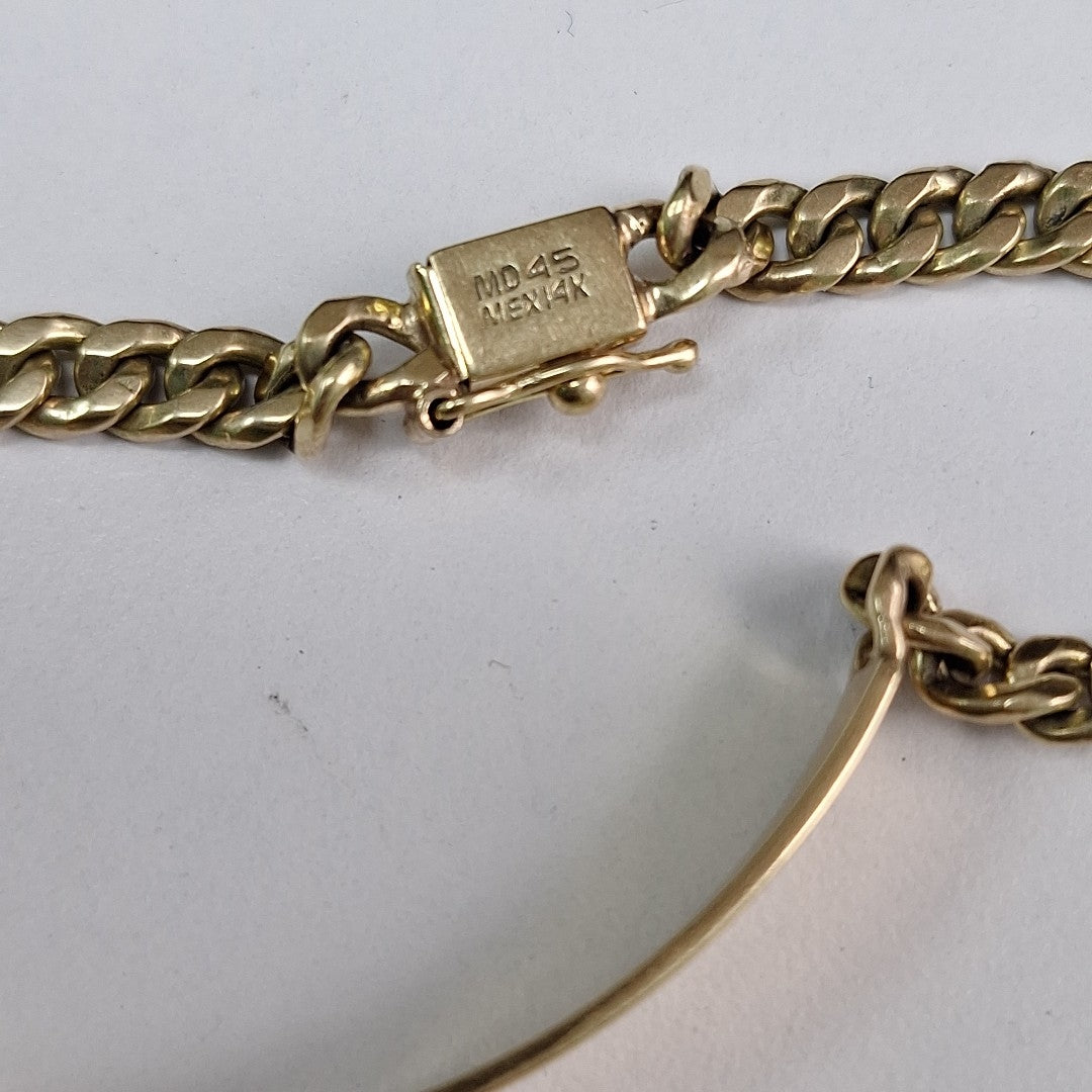 ESCLAVA ORO 14 K 22.4 GRMS (SEMINUEVO)