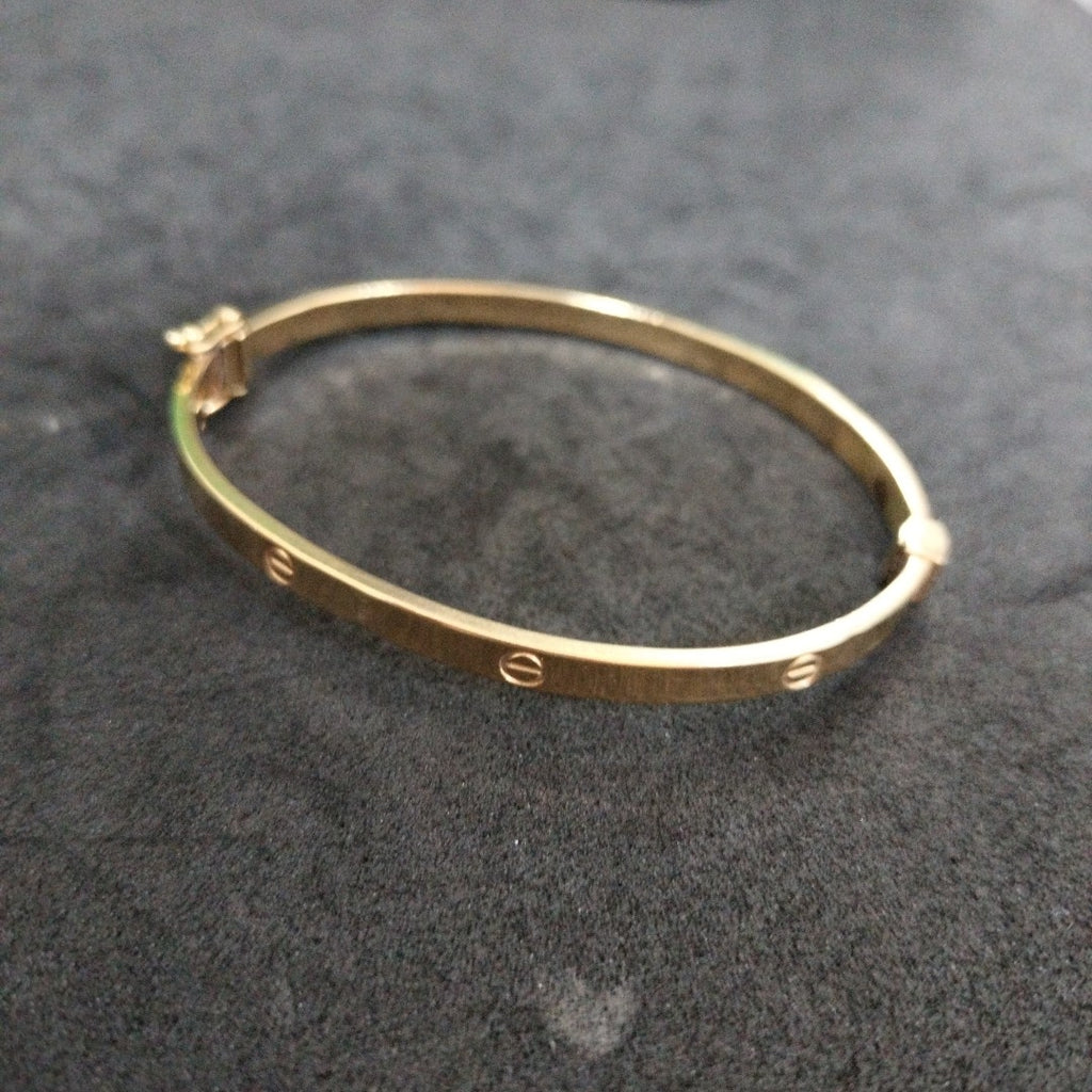 PULSERA RIGIDA ORO 10 K 5.5 GRMS (SEMINUEVO)