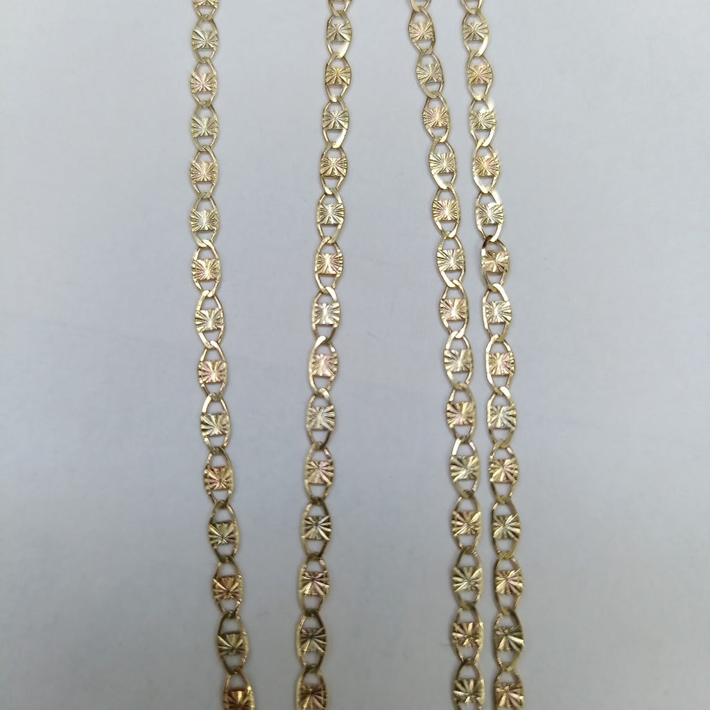 CADENAS TEJIDO GUCHI ORO 10K 60 CM 3.2 GR (NUEVO)