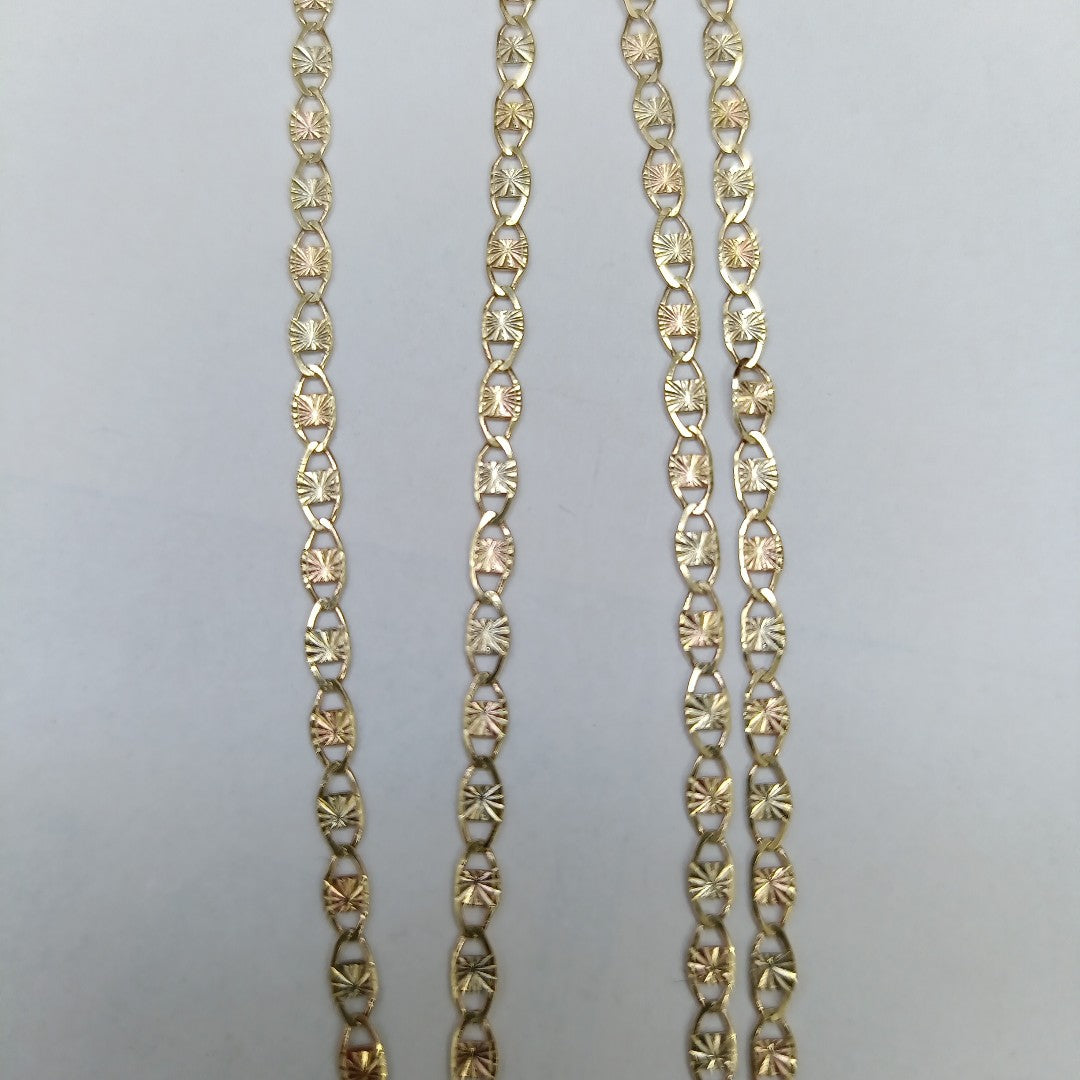 CADENAS TEJIDO GUCHI ORO 10K 60 CM 3.2 GR (NUEVO)