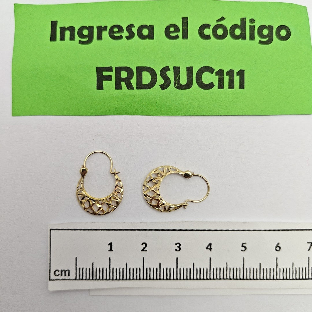 ARRACADAS PAR ORO 10 K 1 GRMS (SEMINUEVO)