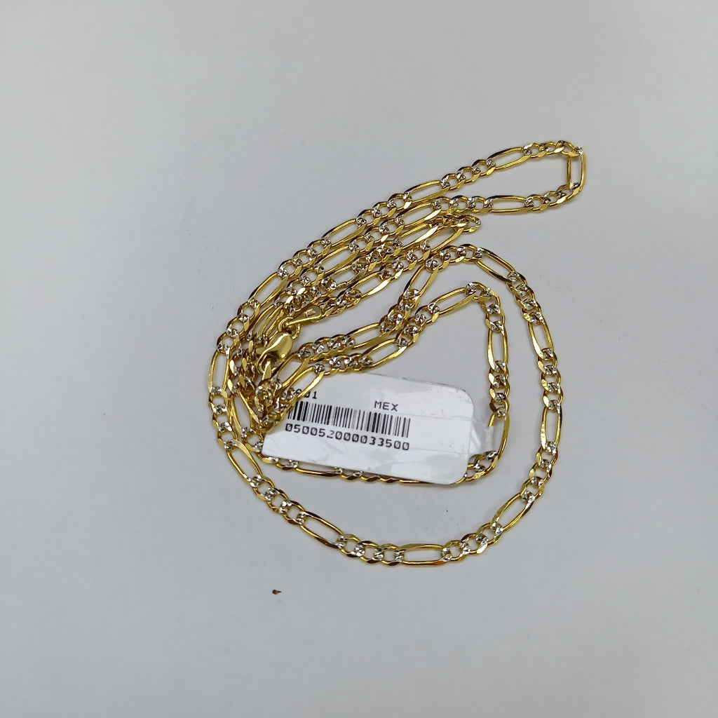 CADENAS 3X1 DIAMANTADA ORO 14K 55 CM 8.5 GR (NUEVO)