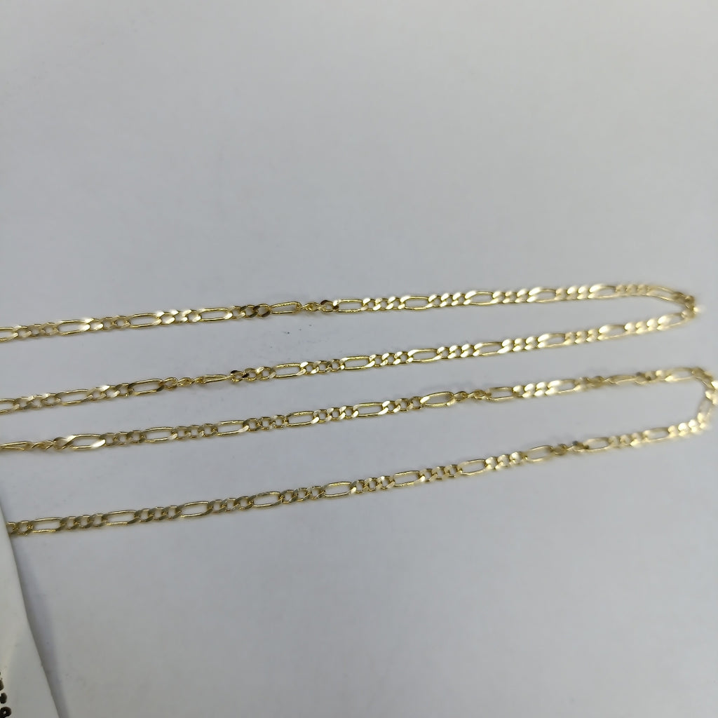 CADENAS TEJIDO 3X1 ORO 14K 55 CM 2.4 GR (NUEVO)