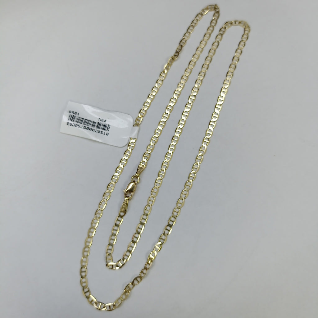 CADENAS TEJIDO GUCHI ORO 10K 55 CM 4.2 GR (NUEVO)