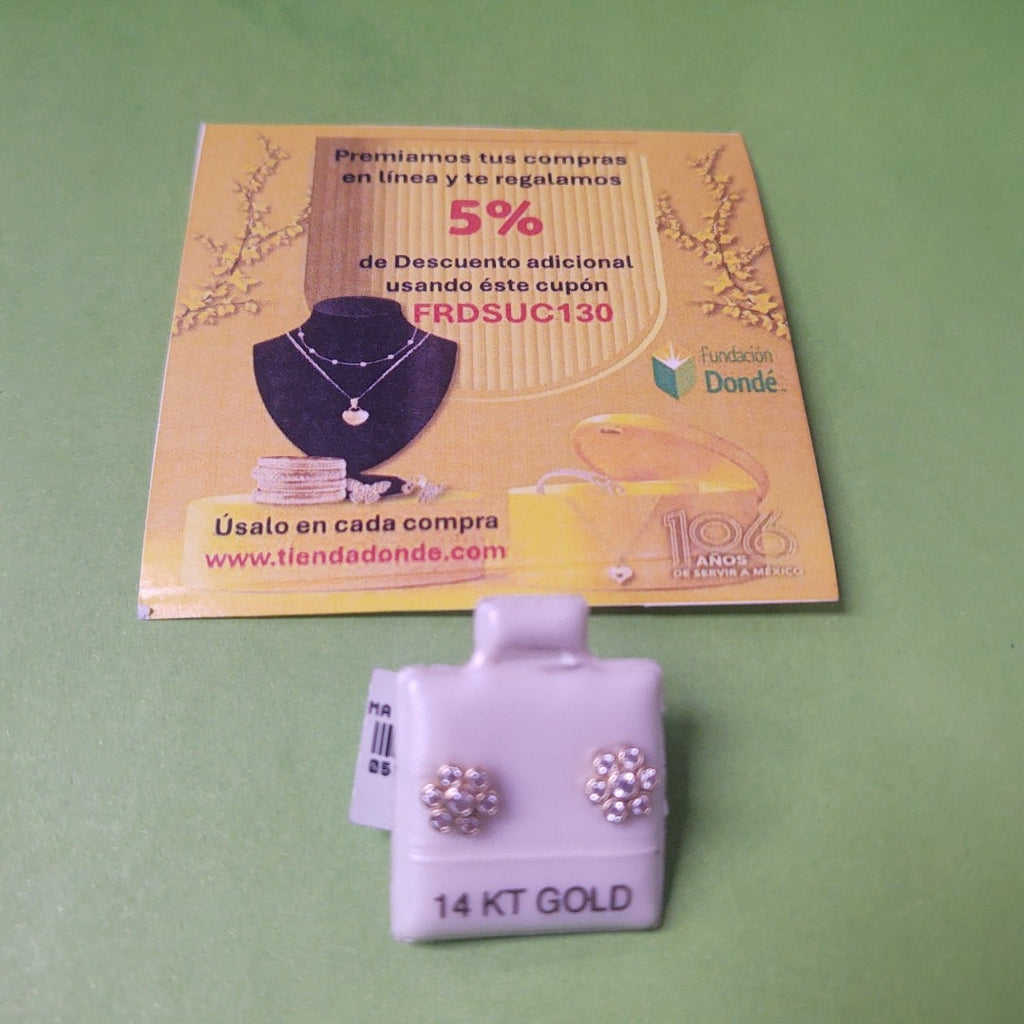 BROQUELES ORO 14K 1.2 (NUEVO)