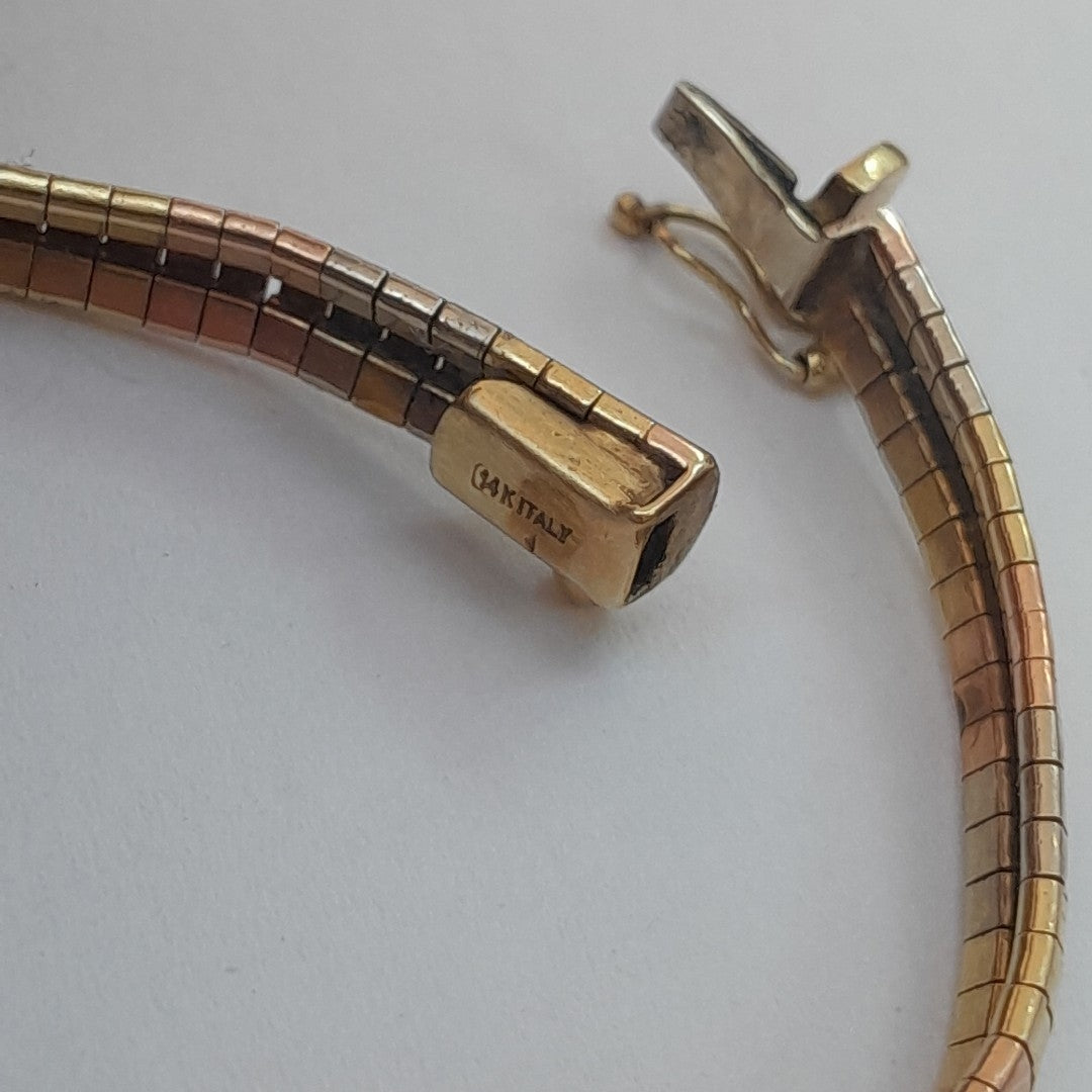 PULSERA ORO COMBINADO 10 K 12,70 GRMS (SEMINUEVO)