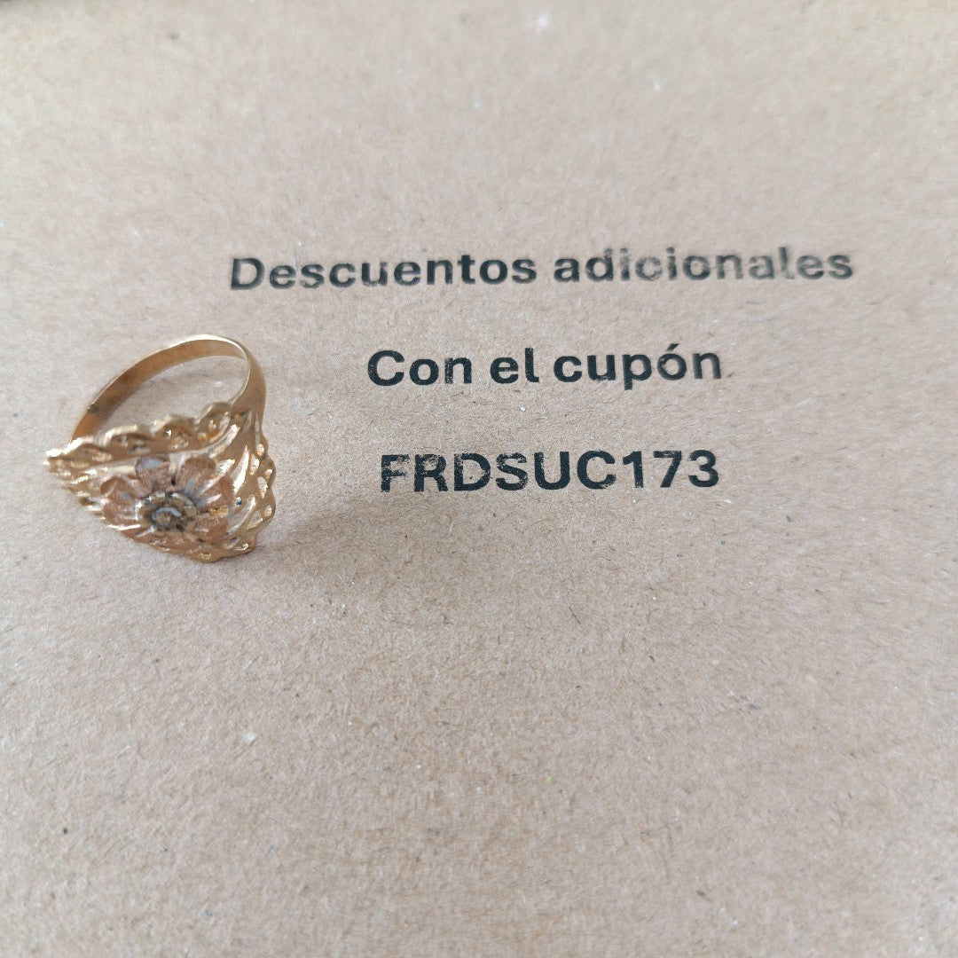 ANILLO ORO,ORO COMBINADO 10 K 2,70 GRMS (SEMINUEVO)