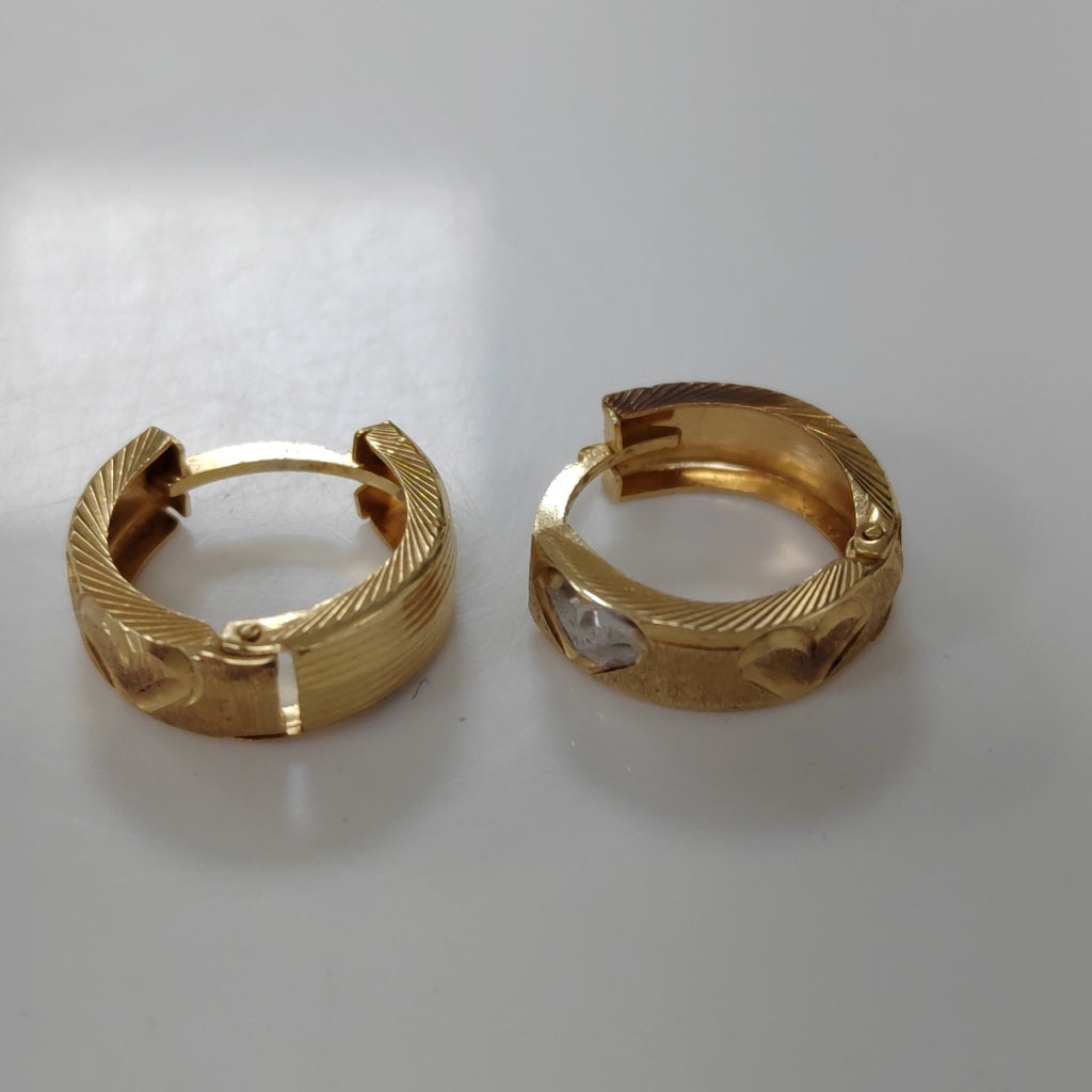 ARETES PAR ORO 14 K 1,90 GRMS (SEMINUEVO)