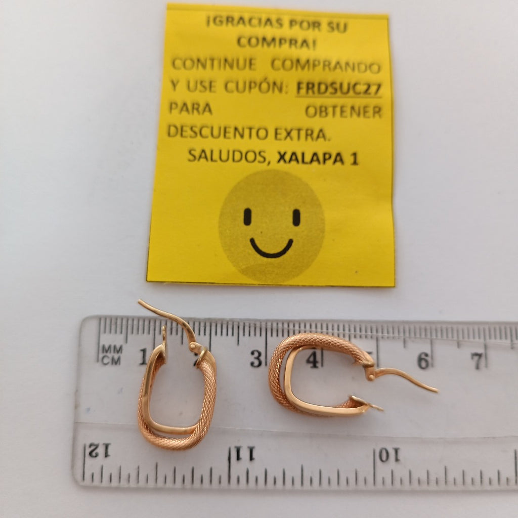 ARETES PAR ORO 18 K 2,00 GRMS (SEMINUEVO)
