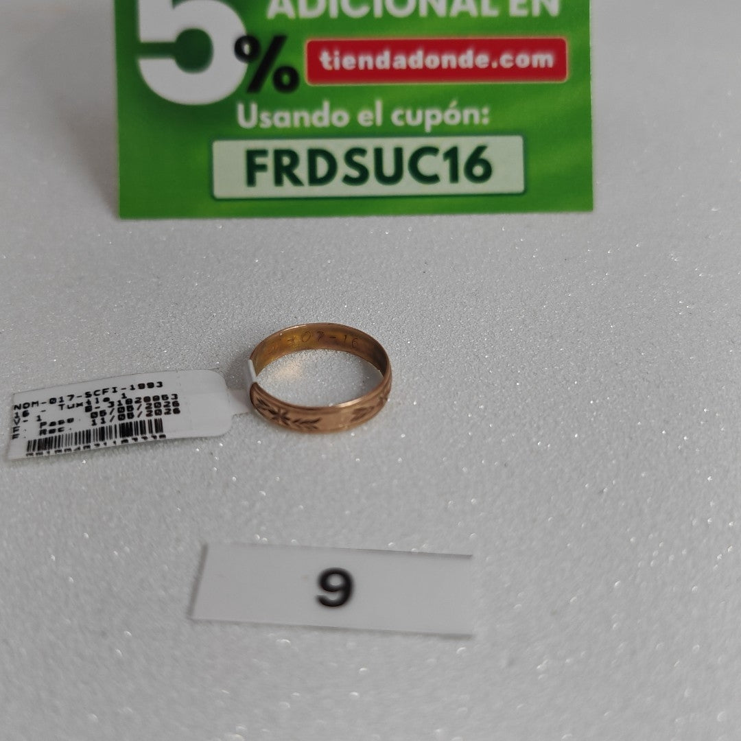 ARGOLLA ORO 10 K 1.5 GRMS (SEMINUEVO)