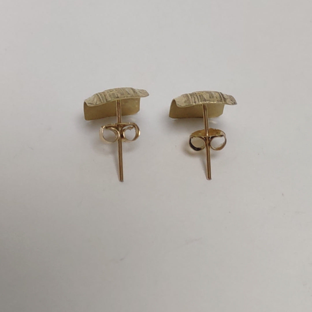 BROQUELES PAR ORO 14 K 1 GRMS (SEMINUEVO)