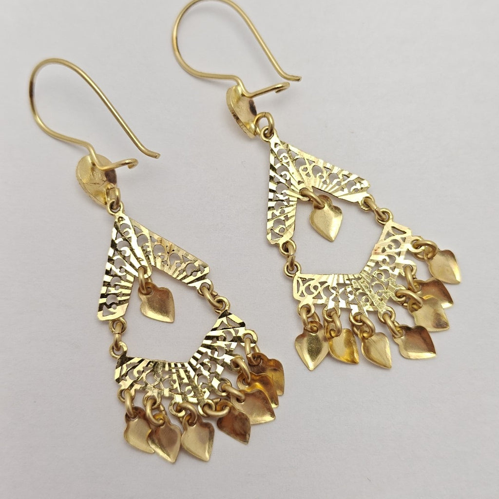 ARETES PAR ORO 14 K 5,30 GRMS (SEMINUEVO)
