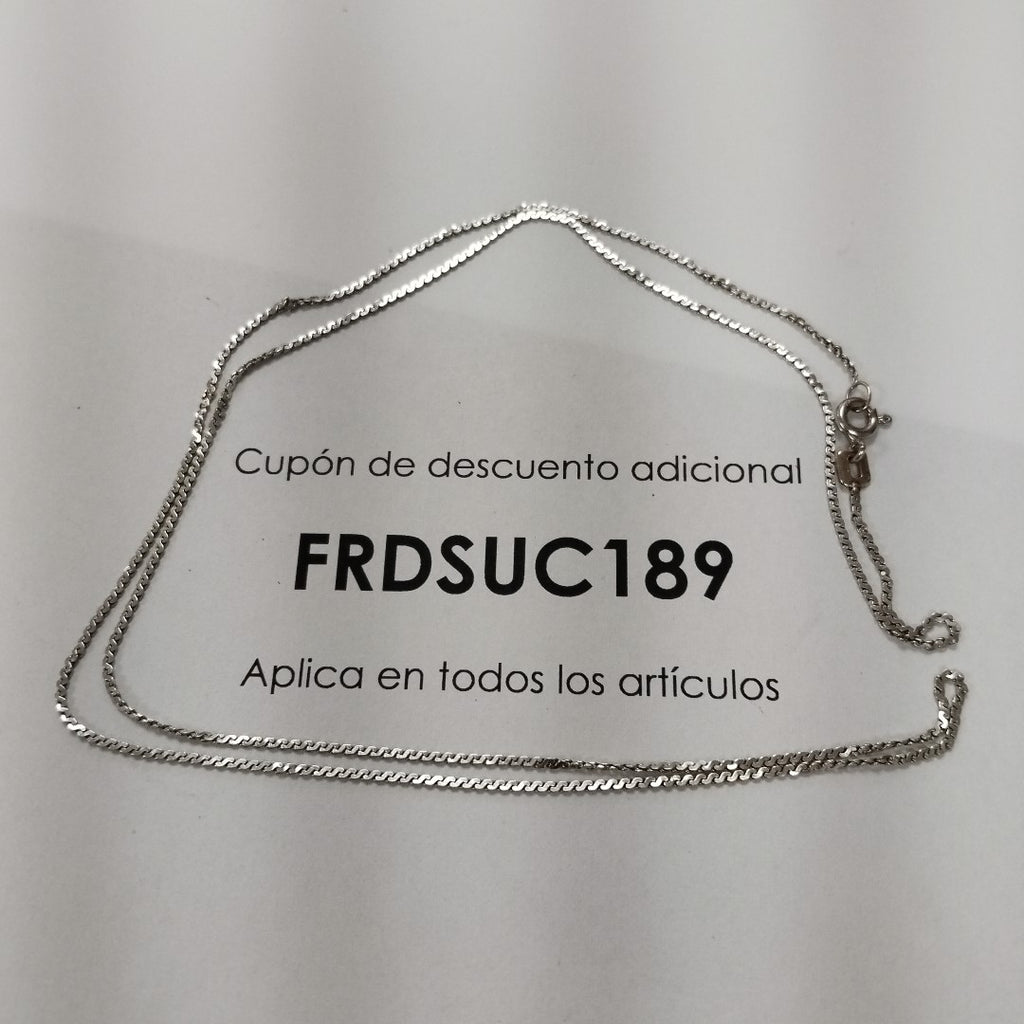 CADENA ORO BLANCO 8 K 2.6 GRMS (SEMINUEVO)