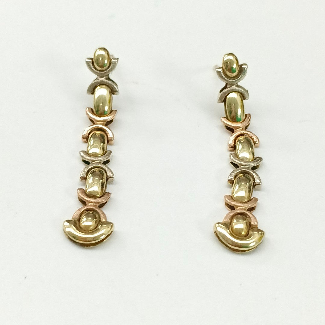 ARETES PAR ORO 14 K 2,50 GRMS (SEMINUEVO)