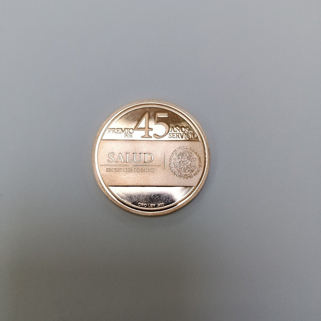 MEDALLA CONMEMORATIVA ORO 21 K 24.7 GRMS (SEMINUEVO)