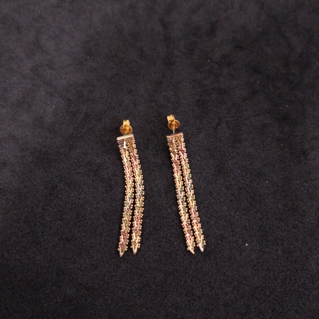 ARETES PAR ORO 14 K 5 GRMS (SEMINUEVO)