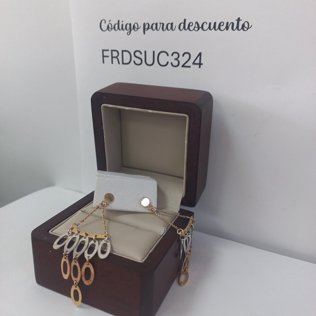 ARETES PAR ORO 14 K 5,30 GRMS (SEMINUEVO)