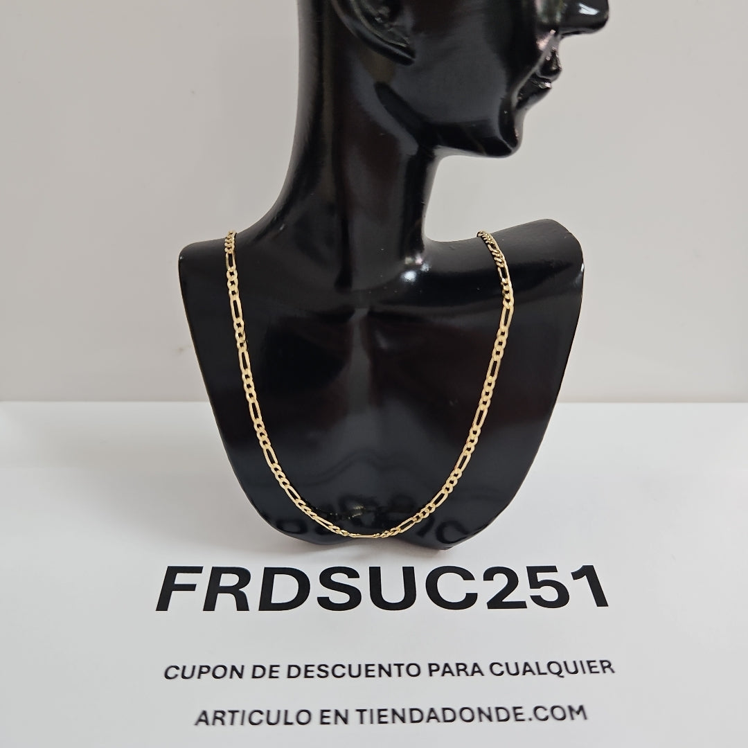 CADENAS 3X1 ORO 14K 55 CM 4 GR (NUEVO)