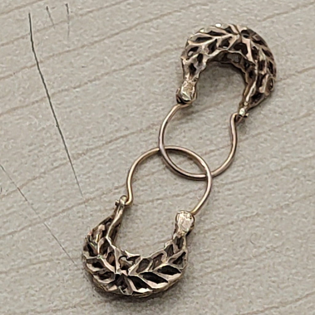 ARETES PAR ORO 14 K 1,30 GRMS (SEMINUEVO)