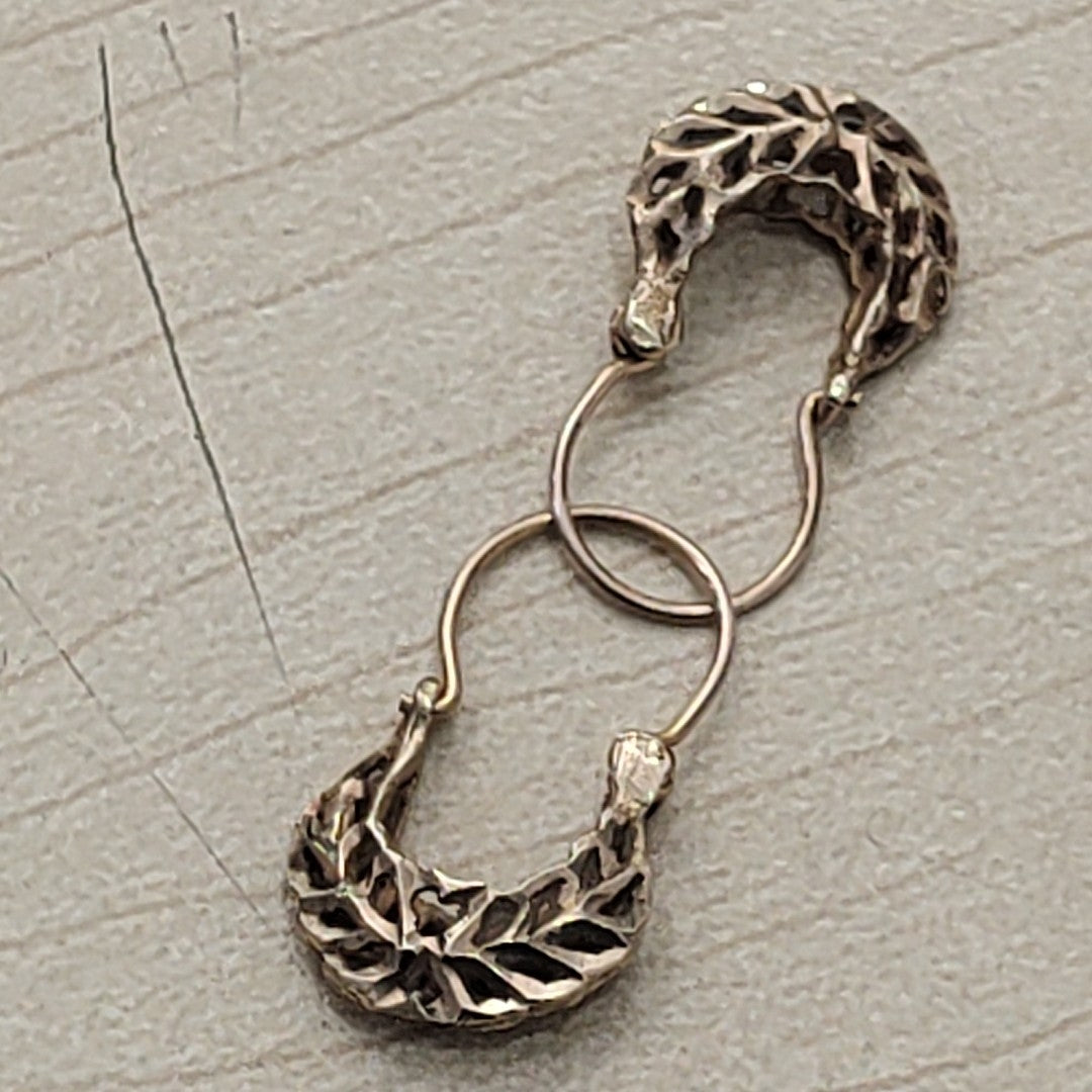ARETES PAR ORO 14 K 1,30 GRMS (SEMINUEVO)