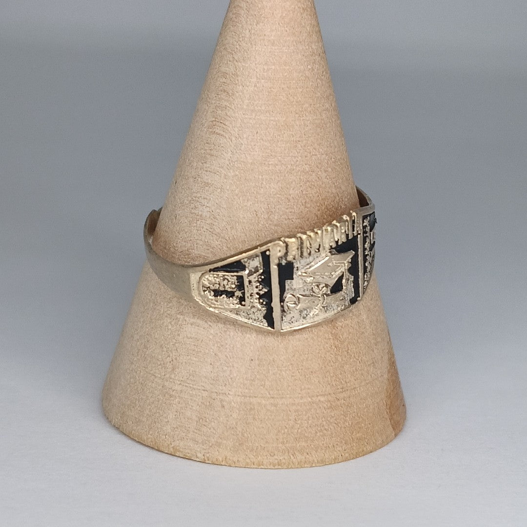 ANILLO DE GRADUACIÓN ORO 8 K 1 GRMS (SEMINUEVO)