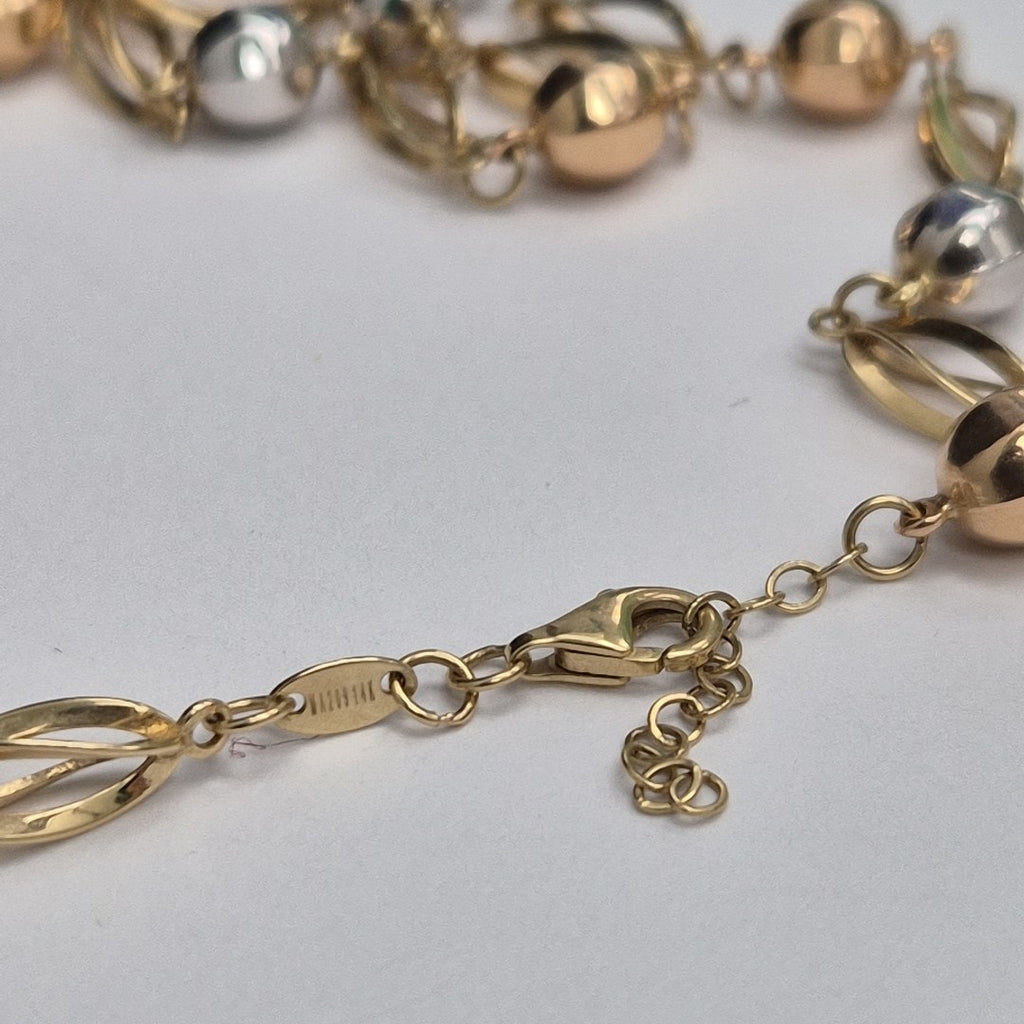 CADENA ORO, ORO BLANCO 14 K 15.3 GRMS (SEMINUEVO)
