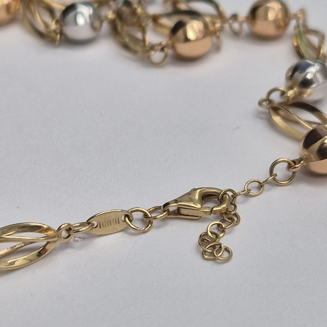 CADENA ORO, ORO BLANCO 14 K 15.3 GRMS (SEMINUEVO)