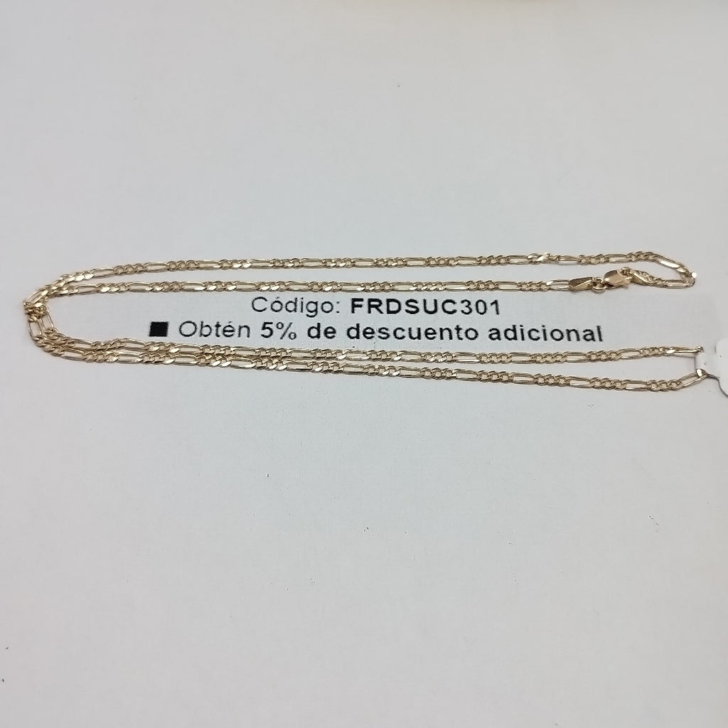 CADENA TEJIDO 3X1 5.7G 60 CM (NUEVO)