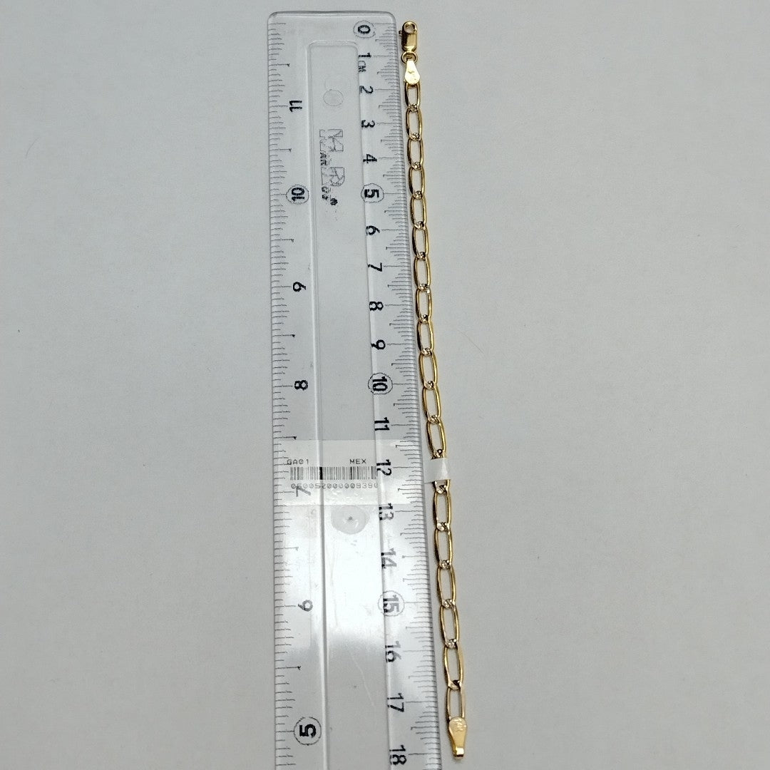 PULSERA TEJIDO ESLABONES 4G 21 CM (NUEVO)
