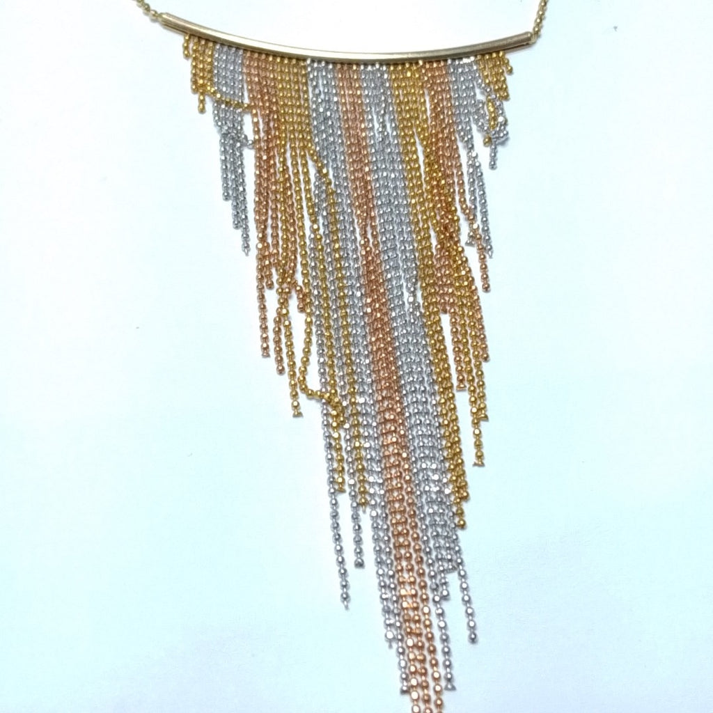 GARGANTILLA ORO COMBINADO 14 K 9.7 GRMS (SEMINUEVO)